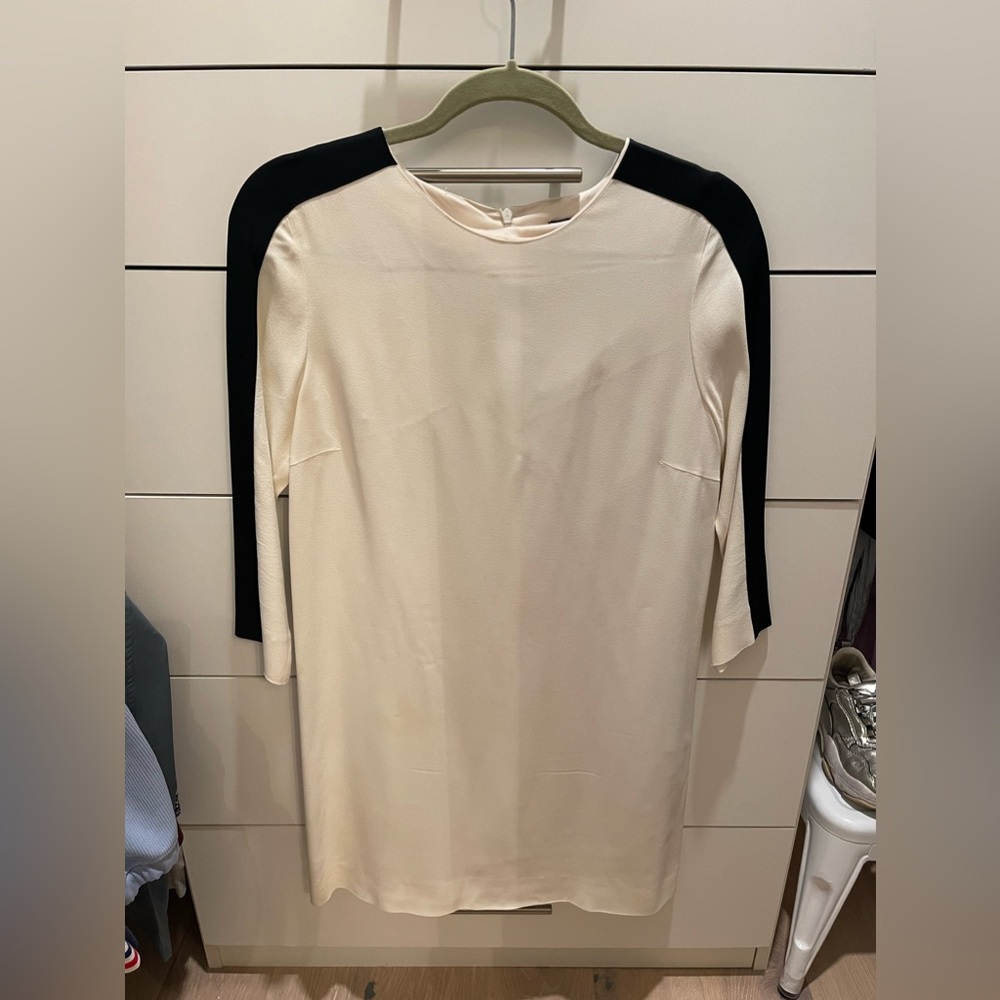 Zara white & black mini dress